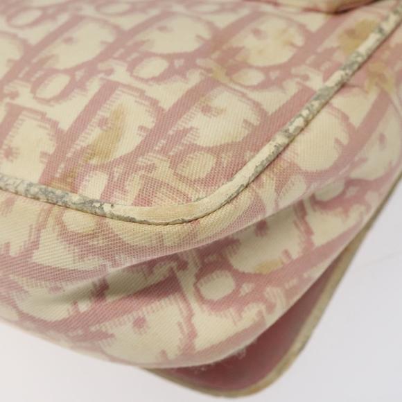 Christian Dior Trotter Canvas Shoulder Bag Silver Pink Auth yb749 - Picture 12 of 16